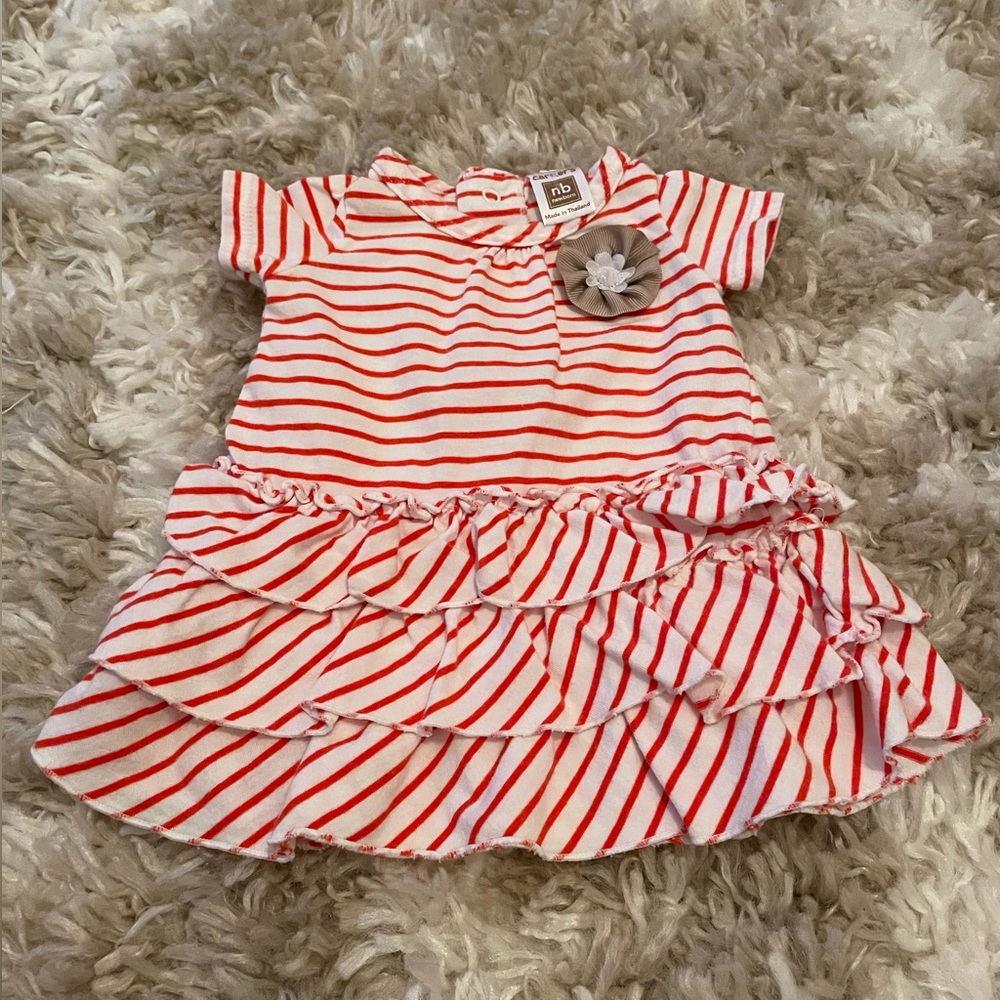 5 for $20-Carter’s Newborn tiered dress with flower